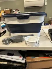 Dog Food Storage Container Collapsible Dog Food Container, Collapsible Food Bowl
