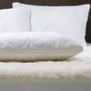 Onkaparinga 190x91cm Reversible Wool Waterproof Underlay Single Bed Cover White