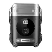 Electric Razor for Men, Metal Body, Magnetic Shaving Head, Powerful Motors, Type-C Fast Charging, LED Display, Mini Cordless Rotary Shaver, Easy to Travel