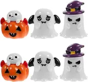 Totority Halloween Decorations Ghost Ornament Set Miniature Ghost Statue for Fairy Garden