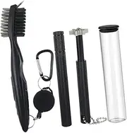 YARNOW 1 Set Golf Club Brush Cleaner with Groove Sharpener Durable Double Sided Golfing Cleaning Tools for Efficient Club Maintenance Accessory for Golf Bags