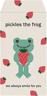 Nakajima Corporation 195166-24 Frog Pickle Pochi Bean Envelope, Strawberry, Size (H x W x D): 4.5 x 2.6 x 0.04 inches (11.5 x 6.5 x 0.1 cm)