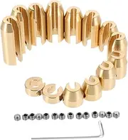 1 Set Copper Motorcycle Counterweight Roller Golden Motorcycle Spoke Weights Spoke Balance Weights Reusable Wheel Weights