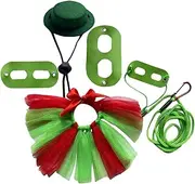 1 Set Lizard Dress Christmas Lizard Rope Lizard Leash and Harness Santa Claus Outfit Reptilians Lizard Traction Rope Squirrel Harness Reptiles Costume Gecko Costume Animal Felt