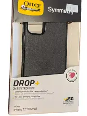 OtterBox - Symmetry Antimicrobial Case for Apple iPhone 12 mini - Black