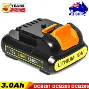 Pack 3.0Ah 12V Lithium Ion Battery for Dewalt 12V XR DCB120 DCB127 DCF610S2 AU