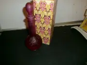 Vintage AVON Grape Bud Vase - Skin So Soft Bath Oil 6 fl. o.z NIB