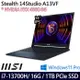 MSI微星 Stealth 14Studio A13VF-021TW 14吋電競筆電 i7-13700H/16G/1TB PCIe SSD/RTX4060 8G/Win11P