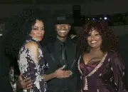 Diana Ross Usher Chaka Khan at Clive Davis 2005 Pre GRAMMY Awards - Old Photo