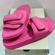 NEW SIZE 11 WOMENS - ADIDAS BOOST SLIDES X PHARRELL "SEMI SOLAR PINK" (2020) PIN