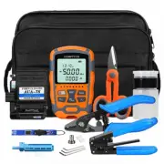FTTH Fiber Optic Tool Kit with -50~+26dBm Fibe Power Meter & Fiber Cleaver etc