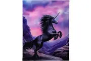 Anne Stokes Black Unicorn Canvas (Black) (Small)