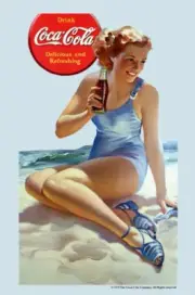 Coca Cola, Pepsi, Vintage Soft Drink Ads reprint 8.50 x 11 inches photo 1029