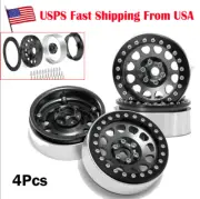 4Pcs 2.2" Alloy Metal Beadlock Wheel Rims Hubs For Wraith D90 1/10 RC Crawler US