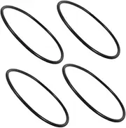 4pcs Water Purifier Seal Ring Sealing Assortment Silicone Water Filter Sealing Ring Washer Assortment Kits Sealing Ring for Water Filter Housing Gasket Seal Gasket Black