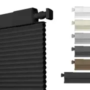No Drill No Tools Blackout Cellular Shades Cordless Easy Install Honeycomb Bl...