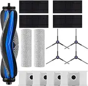 Accessories Kit Compatible with Ecovacs Deebot X8 PRO Omni Robot Vacuum Cleaner,Replacement Parts Include 1 Brush Roller,2 Roller Mop Pads,4 Filters,4 Side Brush and 4 Dust Bag
