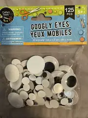 Quilter's Square Googly Eyes Black/White - 2 packages 125 pieces each pkg.