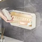 Non Perforated Wall Mounted with Lid Soap Box Soap Dispenser