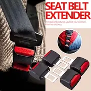 2 Pack Car Seat Belt Clip Extension Plug Seat Belt Extenders for Cars Universal Black Car Safety Seat Lock Buckle Seatbelt Clip Extender Automotive Converter A