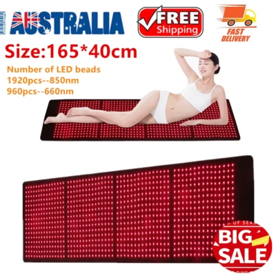 960PCS LED Red Light Therapy Pad for Full Body Red Near Infrared 660nm and 850nm