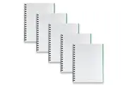 5pc Spirax 511 Hard Cover Notebook Writing Stationery Twin Wire 200-Pages Green