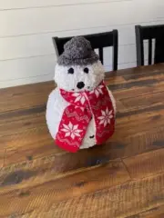 POTTERY BARN ARCHIE THE PLUSH SNOWMAN NEW WITH TAG