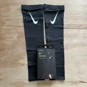 Nike Pro Dri Fit 3.0 Compression Unisex Football 2 Arm Sleeves Size S/M Black