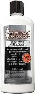 White Diamond Metal Polish Metal Polish with Long Lasting Sealant, 12.8 fl oz (355 ml)