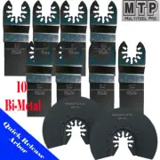 10 Saw Blade Oscillating MultiTool Black & Decker Dremel Milwaukee Makita Fein