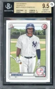 Jason Dominguez 2020 Bowman Prospects 1st Bowman #BP8 BGS 9.5
