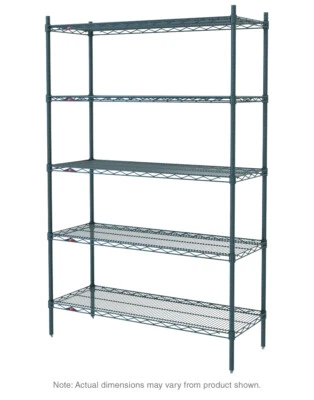 Metro 5N427K3 Super Erecta 5-Shelf Industrial Wire Shelving Starter Unit, Metro