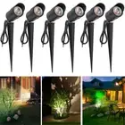 RNEHON 7W LED In Ground Lights Landscape Lighting Outdoor Spotlight, 12V-24V ...