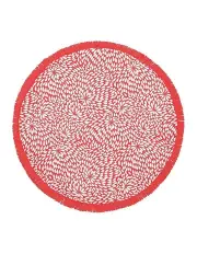 [Lazy Dayz] Round Beach Towel with Tinsel in Red