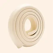 Tallwin Corner Protector, 2m NBR Foam Edge and Corner Protector Baby Proofing, Waterproof Bumper Strips, Cut-to-Fit Safety Bumper for Furniture, Tables, Cabinets (Beige)