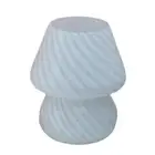 Glass LED Desk Lamp Mushroom Shaped Table Lamp Bedroom Bedside Kids Room1745