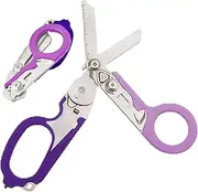Trauma Shears, Multi-Purpose Trauma Shears Foldable, Portable Stainless Steel Tactical Scissors, Creative Folding Trauma Shears for Outdoor and Camping Foldable Trauma Shears Tactical Scissors