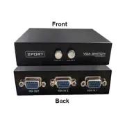 Kentek VGA HD15 Mini 2 Way Data Switch Box for PC Display Monitor Projector