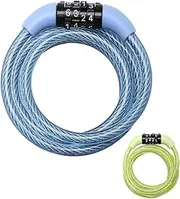Master Lock Self-Coiling Cable Bike Lock – Heavy Duty Anti-Theft Bicycle Lock with Key or Digit Combination