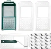Paint Roller Kit, 15 Pcs 4 Inch Small Paint Roller, Paint Tray, Paint Tray Liner