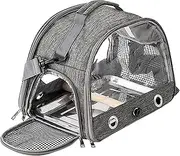 Bird Travel Carrier | Small Pet Carrier | Portable Small Animal Bag, Ventilated Bird Tote | Lightweight Breathable Birds Transport Cage, Shoulder Strap Pet Backpack For Parrot Finch