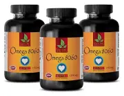 pharmaceutical grade - OMEGA 3 Fish Oil - brain memory supplements - 3 Bottles