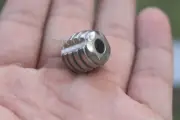 New Titanium Alloy Knife Bead Parachute Cord Pendant Lanyard DIY Bead Key chain