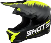 Shot Furious Versus Motocross Helmet, black-yellow, Size XL for Men Black Yellow