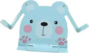 FOYTOKI Adjustable Metal Book Stand Cute Animal Design Book Holder for Reading Recipes Music Desk Accessory for Childrens Rooms