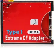 SD SDHC SDXC to CF Type I Compact Flash Memory Card Adapter Reader Support16/32/