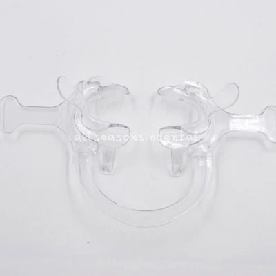 1 Pcs Dental Cheek Lip Retractor Mouth Opener C-Shape With Handle White Small