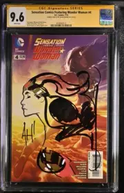 Adam Hughes CGC Sketch Wonder Woman Original Art Sensation Comics #4 9.8
