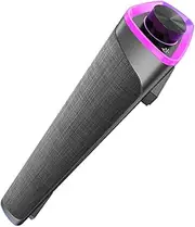 Angoily Speakers Tablet Speaker Computer Speaker for Desktop Wired Sound Bar Stereos Audio Speaker Wired Speaker Sound Bar for Computer Soundbar Stereo Speaker Music Player Fabric Black