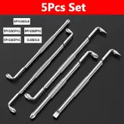 BROPPE Z-Type Screwdriver L-Shaped 90-Degree Right-Angle Elbow Bend Phillips/Slotted With Magnetic Short Screwdriver 5Pcs